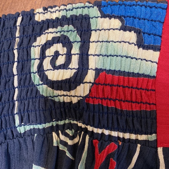 Componix - Marsha Brander Vintage USA Abstract Art Faux Wrap Full Skirt 10 - Picture 8 of 15